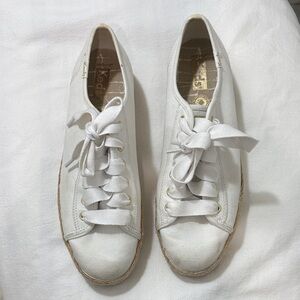 Keds Women's Classic White Lace-Up Sneakers